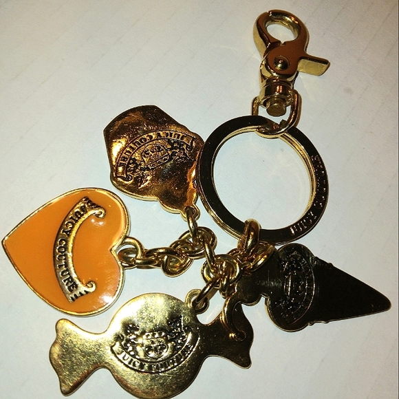 MUST SEE! Vintage Y2K JUICY COUTURE "Cupcake Couture" Pave Crystal Charms Fob - Picture 4 of 16